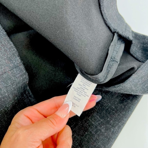 Madewell E1516 Dark Gray Leather Insert Ponte Sleeveless Dress size 4 - Picture 11 of 15